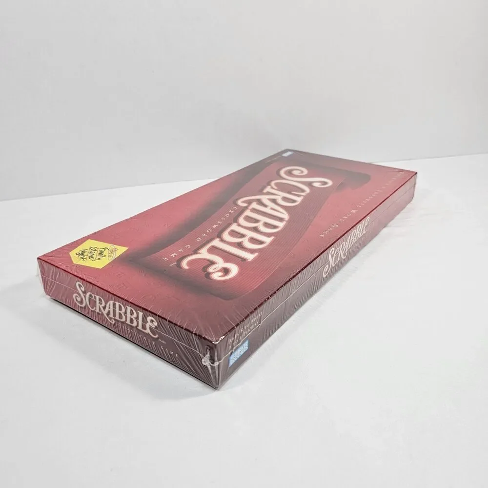 2001 Vintage Scrabble Crossword Game Parker Brothers Wooden Tiles New Sealed